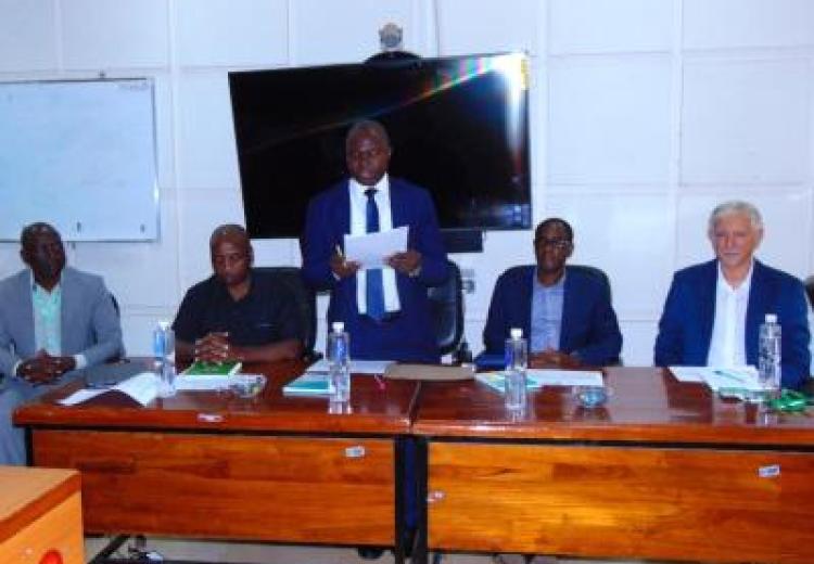 The Guest of Honor, Prof. S. Kabote – Acting Deputy Vice Chancellor (ARC) opening the 6th training
