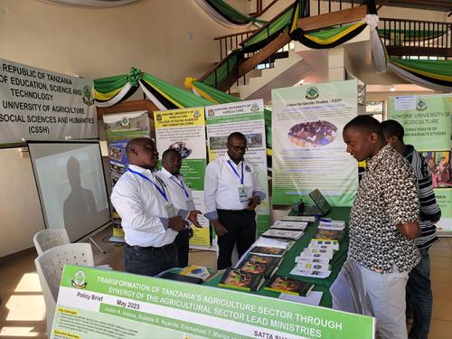 Participation of the College of Social Sciences and Humanities (CSSH) booth at the Eastern Zone Nane Nane Agricultural Exhibition, 2023 under the theme “Youth and Women are the Solid Foundation of Sustainable Food Systems”