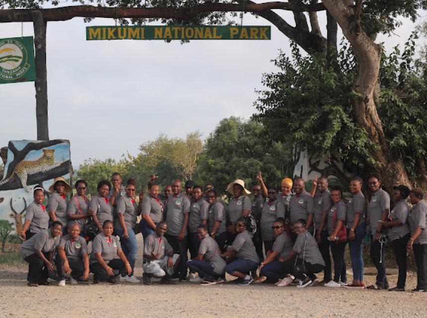 SUA staff under SUMASCO visit Udzungwa Mountains National Park and Mikumi National Park as a gesture to support The Royal Tour. 